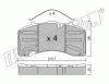 KIT PASTIGLIE FRENO FRI-TECH 668.0 Bpw Knorr SK7 (19.5)(03>)(Kno)