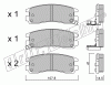 KIT PASTIGLIE FRENO FRI-TECH 713.0 (P) Opel Sintra (96>99)