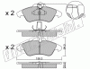 KIT PASTIGLIE FRENO FRI-TECH 265.1 Mercedes Sprinter (04>)(Ate)