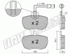 KIT PASTIGLIE FRENO FRI-TECH 018.1 Iveco Daily (86>89)(Ap)