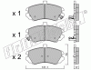 KIT PASTIGLIE FRENO FRI-TECH 901.0 Hyundai Elantra 2,0 CRDi (03>06)