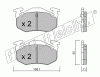 KIT PASTIGLIE FRENO FRI-TECH 040.0 (P) Peugeot 205 Gti 1,9 (Bdx)