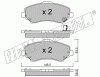 KIT PASTIGLIE FRENO FRI-TECH 879.1 Chrysler Voyager IV 2,8 CRD (08>)