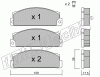 KIT PASTIGLIE FRENO FRI-TECH 104.0 Fiat 131 - Ritmo C/S (Bdx)