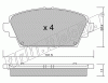 KIT PASTIGLIE FRENO FRI-TECH 480.0 Nissan Primera Tt (01>)