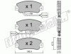 KIT PASTIGLIE FRENO FRI-TECH 106.1 Alfa 33 (85>89)(Bdx)