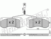 KIT PASTIGLIE FRENO FRI-TECH 281.1 Renault M-Midliner (94>)(Per)