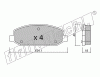 KIT PASTIGLIE FRENO FRI-TECH 989.0 Chevrolet Sail (10>)