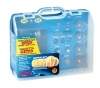 Kit lampade di ricambio 19 pz, alogena 2xH7 - 12V 15 lampade + 4 fusibili - Omol