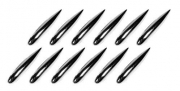 Decor Fins, set 12 pinne adesive - Cromo Ideali come decorazioni carrozzeria e s