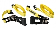 Pro-Safe, set 2 nastri tensori con cricchetto a doppio gancio - 500 cm Larghezza